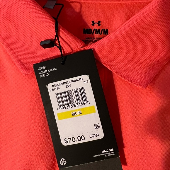 Salmon Polo by Under Armour - Picture 4 of 6